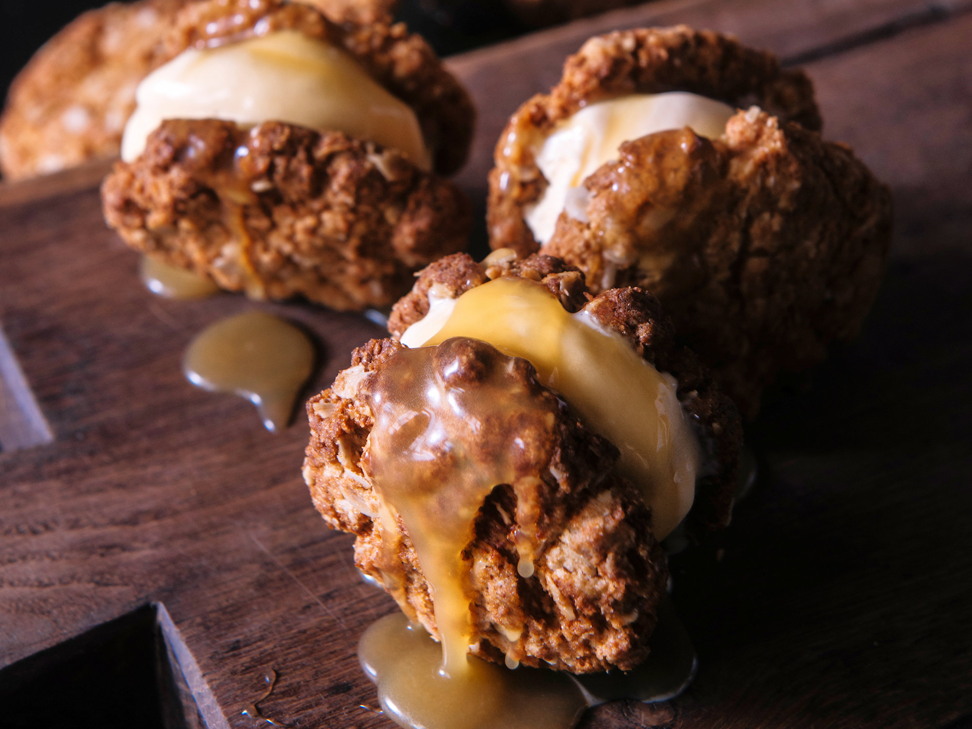 Anzac Biscuit and Ice Cream Sandwich