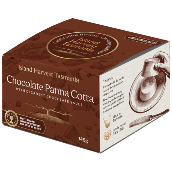 Chocolate Panna Cotta with Decadent Chocolate Sauce