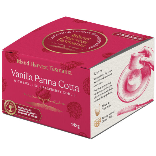 Vanilla Panna Cotta with Luxurious Raspberry Coulis