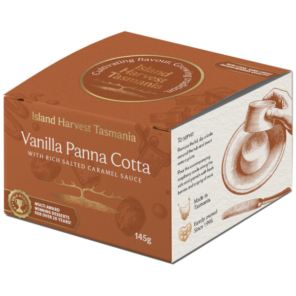 Vanilla Panna Cotta with Rich Salted Caramel Sauce