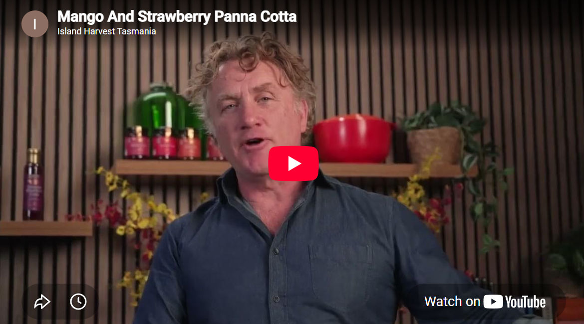 YT Mango And Strawberry Panna Cotta